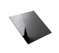 Pannello acrilico nero lucido, spessore da 2 a 5 mm, fogli acrilici for taglio laser, fogli di acetato for artigianato, 1 pezzo(350mmX350mmX5mm)