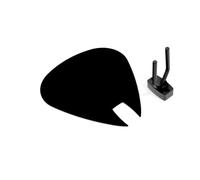 Pannello acustico a forma di plettro | Supporto fonoassorbente decorativo per chitarra | Compatibile con Fender, Gibson, Ibanez, PRS | Set in velluto con gancio | [Nero | PICK-Small (230×270mm)]