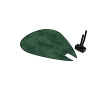 Pannello acustico a forma di plettro | Supporto fonoassorbente decorativo per chitarra | Compatibile con Fender, Gibson, Ibanez, PRS | Set in velluto con gancio | [Verde | PICK-Large (315×375mm)]
