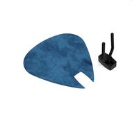 Pannello acustico a forma di plettro | Supporto fonoassorbente decorativo per chitarra | Compatibile con Fender, Gibson, Ibanez, PRS | Set in velluto con gancio | [Blu | PICK-Small (230×270mm)]