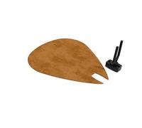 Pannello acustico a forma di plettro | Supporto fonoassorbente decorativo per chitarra | Compatibile con Fender, Gibson, Ibanez, PRS | Set in velluto con gancio | [Dorato | PICK-Large (315×375mm)]