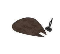 Pannello acustico a forma di plettro | Supporto fonoassorbente decorativo per chitarra | Compatibile con Fender, Gibson, Ibanez, PRS | Set in velluto con gancio | [Marrone | PICK-Large (315×375mm)]