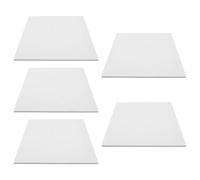 Pannello Acustico Fonoassorbente Bianco in Feltro 5 Pezzi | Isolante Acustico, Installazione Facile Adesivo Autonomo, Stile Semplice e Versatile