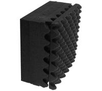 Pannello Acustico Fonoassorbente Nero 6 Pezzi per Studio e Pareti | Spugna Modulare, Copertura Semplice e Lineare, per Microfono, Camera da Letto e Registrazioni Migliori