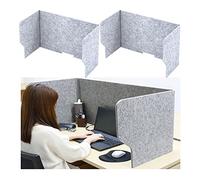 Pannello acustico indipendente per la privacy, divisorio per la privacy, 61 cm/78,7 cm/99,1 cm L x 50,8 cm H2 pezzi scudi da tavolo per uffici, scuole biblioteche