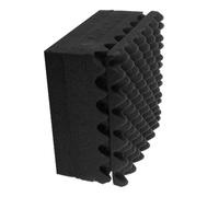 Pannello Acustico Spugna Nero 30x30x2 Cm, 6 Pezzi per Studio | Copertura Modulare, Riduzione del Rumore, per Stanza e Sala Prove, per Apparecchi Home Recording