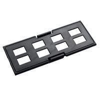 Techly Professional 621413 Pannello Frontale Adattatore 8 Posti MPO per Pannello Patch Nero