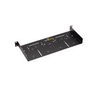 PANNELLO ADATTATORE RACK 1 UNITà HE CON FORI PER FISSAGGIO ACCIAIO NERO FORATO