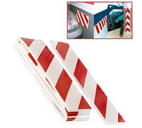 Geko - 1810-07 - Pannello antiurto adesivo BOX - 13,7 x 100 cm - bianco-rosso - Geko - conf. 2 pezzi - 101962 - Conf. da 1 Pz. - 1810-07