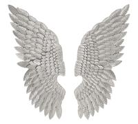 Pannello Ali Beauty Coppia Silver 37,5x3x100 cm in Ferro Argento