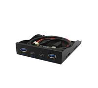 Pannello Alloggiamento per Unità Floppy USB3.2 GEN2 TYPE-C Pannello Alloggiamento per Unità Floppy da 10 Gbps HUB da 3,5 Pollici da 19 Pin A Porta C
