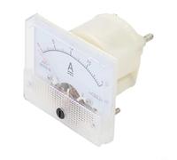 Pannello analogico 85C1 per misurazione di tensione e corrente CC, 0-30 V/50 V e 0-5 A/10 A, conforme a GB/T7676-98, 65 mm × 56 mm, bianco trasparente (0-20 A)