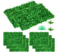 Pannello Artificiale da Siepe di Bosso UV 8 Pezzi 61 x 40,6 cm Edera Finta