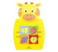 Pannello Attività Multisensoriale Giraffa, Gioco Educativo per lo Sviluppo Motorio e Gognitivo