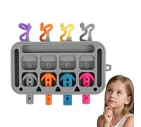 Pannello Attività per Bambini,Giocattolo Educativo In Silicone Morbido E Di Alimentare | Giocattoli Sensoriali Per La Prima Infanzia - Per Bambini Di 1-3 Anni Maschi Femmine Scuola Classe Asilo Viaggi