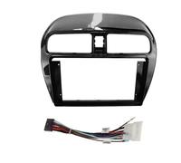 Pannello Autoradio Mascherina Per MITSUBISHI Per Attrage Per Mirage Per Spacestar 2012-2018 2 Din 9 POLLICI Auto Radio Fasce Android Stereo Lettore Pannello
