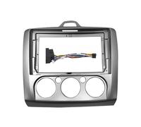 Pannello autoradio per Focus 2 MK2 2004 2005 2006 2007 2008 2009 2010 2011 9 2 DIN Radio Maschera Pannello Cruscotto Cornice di Montaggio Cavo di Alimentazione (Cornice-MT)
