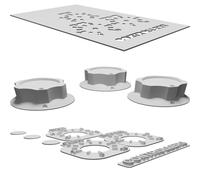 Pannello Bezel per Sintetizzatore Moog Piastra Numeri Controllo Stampato