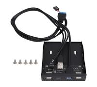 Pannello Bit per unità Floppy USB3.2 GEN1 TYPE-C, HUB da 3,5 Pollici da 19 Pin a Porta C Avanti e Indietro 5 Gbps per per OS X, per LINUX