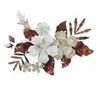 Pannello Bouquet 83x8,5x55 cm in Ferro Multicolor