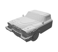 Pannello Carrozzeria Anteriore Plymouth Auto Classica Modello Stampato 3D
