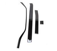 Pannello Centrale Interno Auto, per 2017 2018 2019 2020 2021 2022 4 Pezzi Strisce Decorative per Console Centrale cruscotto Auto (Nero)