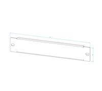 Pannello Cieco RACK 10" 1U ECO Nero Grigio 10 Pezzi per Armadio RACK