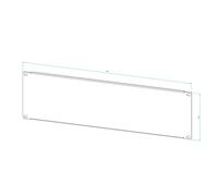 Pannello Cieco RACK 19" 1-5U Nero Grigio 10 Pezzi per Armadio RACK