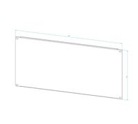 Pannello Cieco RACK 19" 1-5U Nero Grigio 10 Pezzi per Armadio RACK