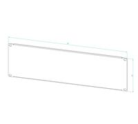 Pannello Cieco RACK 19" 1-5U Nero Grigio per Armadio RACK