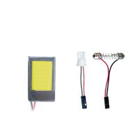Pannello COB LED con adattatori T10 e C5W luce bianca 28x18mm