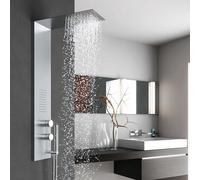 Pannello Colonna Doccia SLIM con Idromassaggio a Cascata in Acciaio Inox 20X110