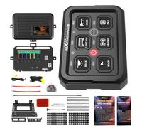 Pannello Comandi Touch 6 Gang RGB 60A Impermeabile For ATV UTV Camion Barca