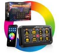 Pannello Comandi Touch 8 Gang RGB Universale For UTV ATV SUV Truck Barca 720W