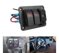 Pannello Comando Interruttore A Bilanciere 2 Gang 12V/24V Con Dual USB