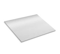 Pannello composito in alluminio spazzolato argento I 30 x 20 cm I 3 mm I cartello in alluminio spazzolato resistente alle intemperie in look acciaio inox I per modellismo stand fieristici I AZ114