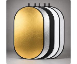 Pannello con Cinque Superfici Compatto | Pieghevole, Riflettore 5 in 1,