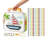 Pannello con pioli per bambini, giocattolo educativo creativo per unghie a