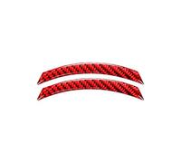 Pannello console centrale Adesivo Decorativo Bocchetta Ventilazione Dell'aria Condizionata Auto 2 Pezzi In Fibra Carbonio Morbida Per Nissan 350Z 2003-2009 Interni Center Console Trim(Rosso)