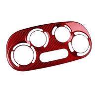Pannello Console Centrale Compatibile Con Abarth 595 595C 695 695C 2012-2024 LHD RHD Manuale Dell'auto Clima Central AC Manopola Pannello Di Controllo Adesivo Trim Cover