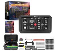 Pannello Controllo 8 Interruttori RGB Touch For 4x4 SUV Barca 720W 12V 1440W 24V