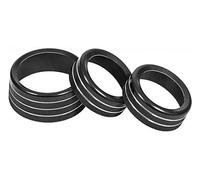 Pannello controllo clima Coperchio Manopola Pulsante Radio Volume Aria Condizionata 2015-2020 Per Challenger Per Caricabatterie RT SXT Per Scat Pack Per Daytona(Nero)