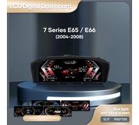 Pannello cruscotto LCD automatico da 12,3 pollici per BMW Serie 7 E65 E66 2004-2008 Display strumento cluster digitale Snelheidsmeter