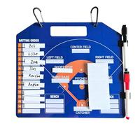Pannello da baseball per piroga | Bianco Bianco a secco magnetico a secco | Magnetico con disposizione della programmazione e della strategia, strumento di formazione per adulti del giorno