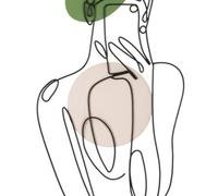 Pannello decorativo 3D da parete in metallo COLOR EYES -A 40x1,3x h 80 cm peso 1,0 kg tratti delicati di figura di una ragazza con il suo cellulare multicolor