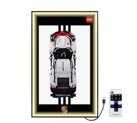Pannello da parete a LED per modello Lego 42096 Racing, pannelli decorativi per display da parete per auto Lego, regalo (solo parete espositiva, NO modello) (opzione 1)