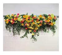 Pannello da parete con rose finte, pannello da parete con rose artificiali in seta, pannelli da parete con fiori artificiali, decorazione per matrimoni e compleanni, D-3 m, A-4 m