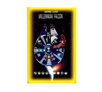 Pannello da parete in acrilico per Lego 75389/75257 Millennium Falcon, scatola portaoggetti, compatibile con 75389/75257 (solo telaio, kit non incluso) (versione USB Light-up B)