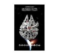 Pannello da parete in acrilico per Lego 75389/75257 Millennium Falcon, scatola portaoggetti, compatibile con 75389/75257 (solo cornice, kit non incluso) (Sfondo C)