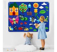 Pannello Da Parete In Feltro Per Bambini - Kit Di Gioco Interattivo Con Narrazione Sensoriale | Giocattoli Per Lo Sviluppo 'apprendimento Precoce - E Mestieri Per Bambini In Età Prescolare, G